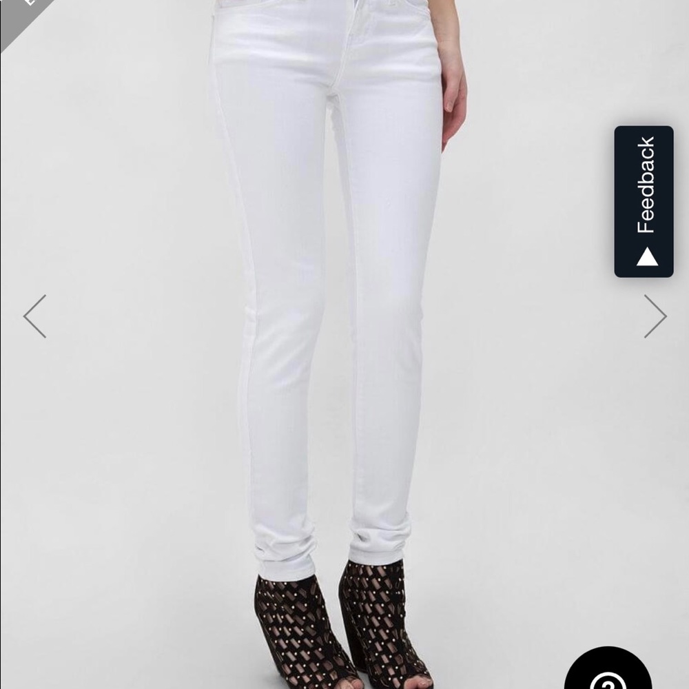 Kancan skinny stretch white jeans 24